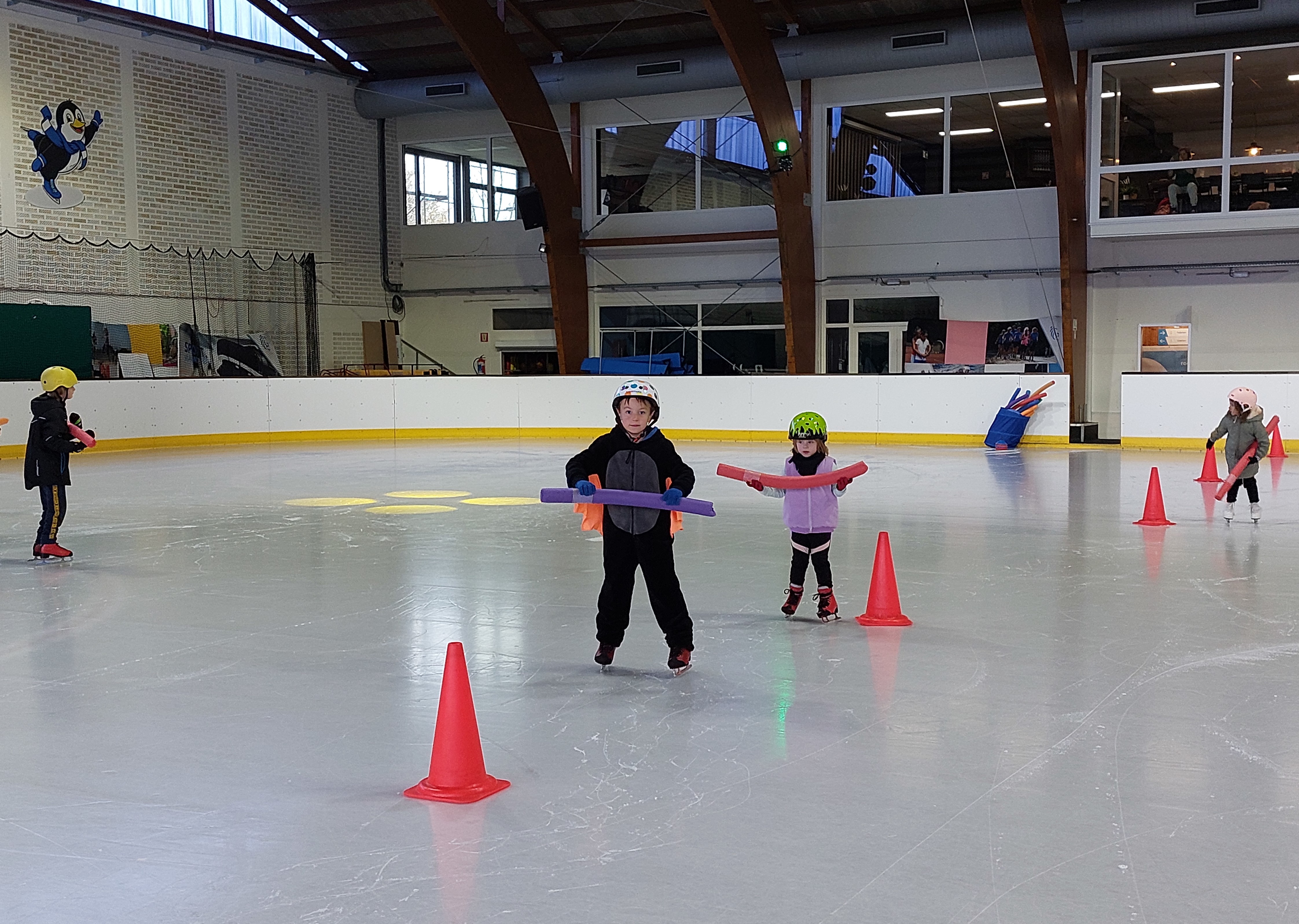 schaatsen met Shania