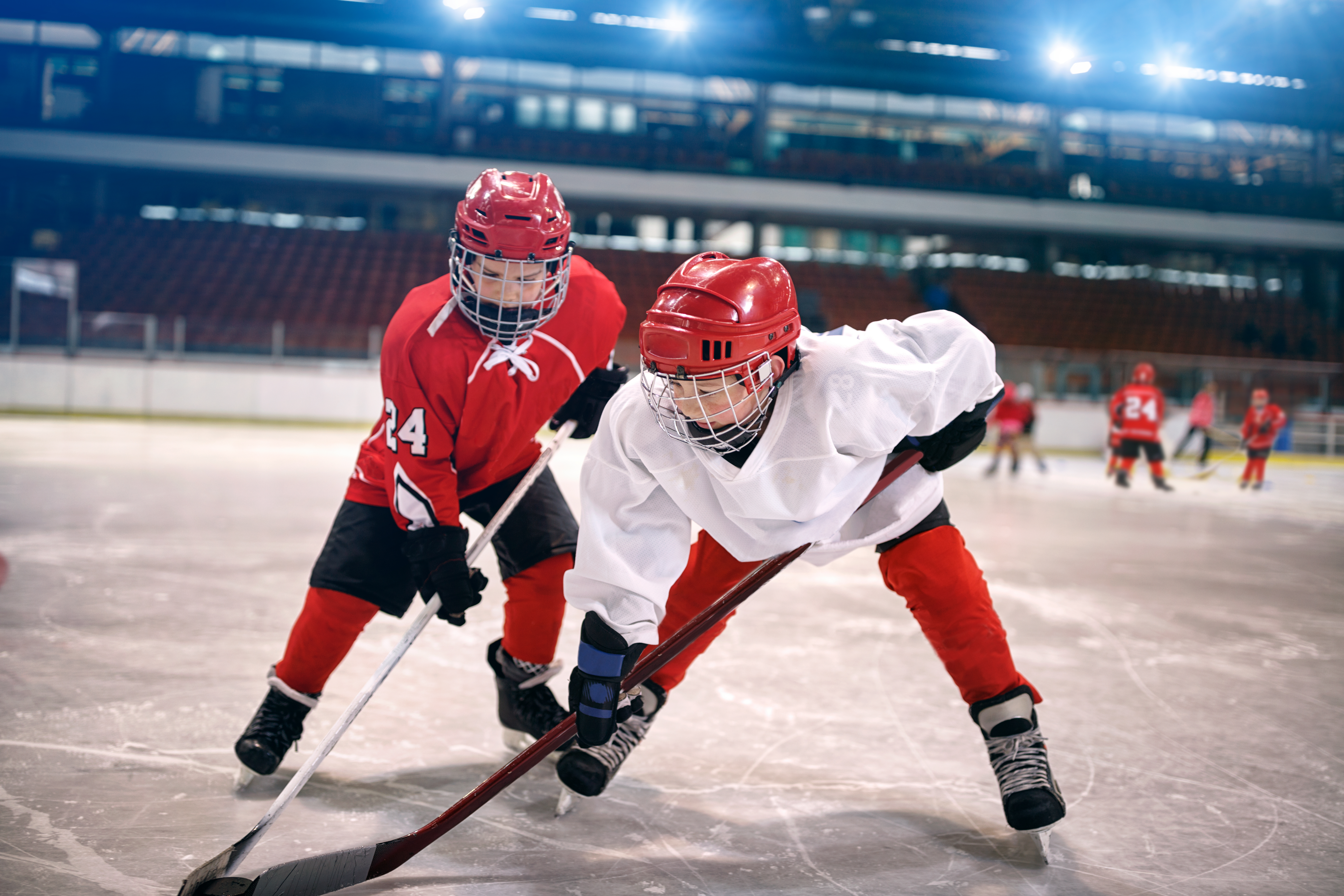Duel spelers met stick